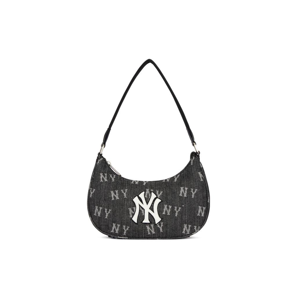 MLB New York Yankees Vintage Floral Casual Commuter Cotton Shoulder Tote Handbag Clutch Student Bag Unisex bags Gray 3ABQS224N-50NYD