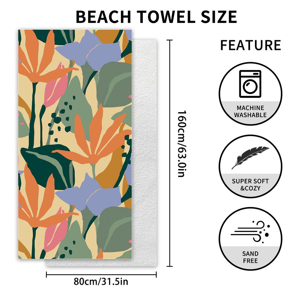 Çift taraflı kadife mikrofiber plaj havlusu baskılı banyo havlusu güneş koruması hızlı kuruyan havlu su emiciliği