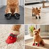 4Pcs Breathable Pet Boots Soft Sole Small Dog Shoes Adjustable Non-Slip Dog Boots  Outdoor Travel