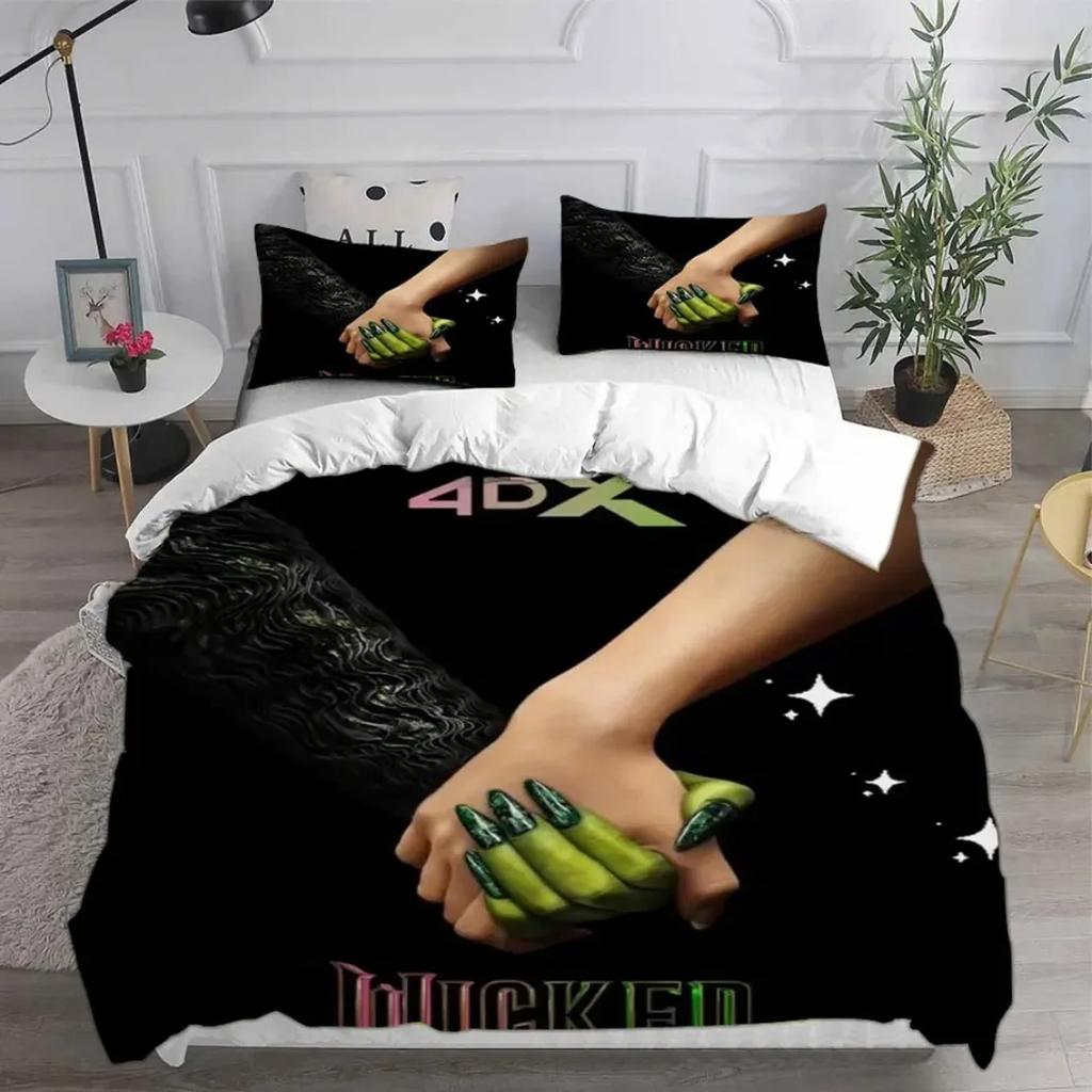 Hot Wicked Movie Bedding Set Duvet Cover Pillowcase Twin Full Queen/King Size King Kids Adults quilt cover birthday gift