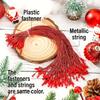100PCS Gold Metallic Drawstring Ropes Sturdy Snap Closure Party Bullet Tip Festive Christmas DIY 20cm Xmas 20cm