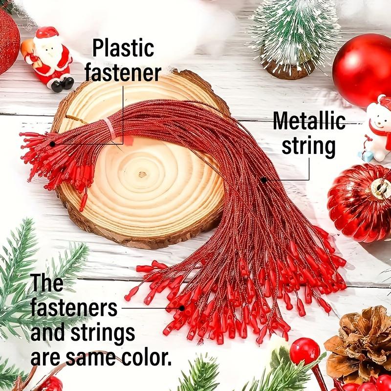 100PCS Gold Metallic Drawstring Ropes Sturdy Snap Closure Party Bullet Tip Festive Christmas DIY 20cm Xmas 20cm