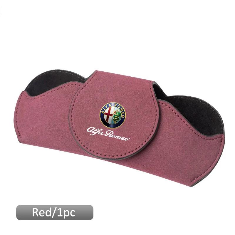 Car Stickers For Alfa Romeo Car Interior Glasses Clip Auto Sun Visor Sunglasses Holder For Alfa Romeo Giulia Stelvio Giulietta 1
