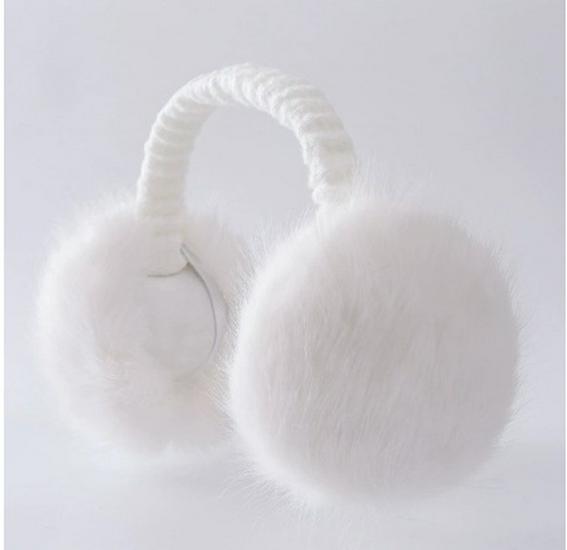 Women's Foldable Cute Plush Winter Ear Muffs - Warm, Windproof Ear Covers & Protection