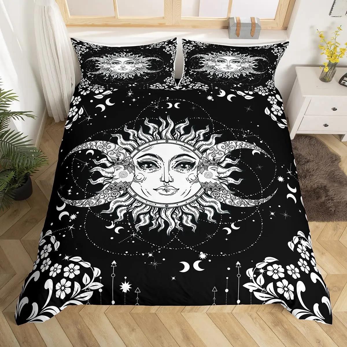 

Neon Mplusala Soft Duvet Cover Set Ful Quen Boho Hipie Beding Set Ancient Mayan Calendar 3D Print Abstract Warm Comforter Cover 2/3pcs 100*200cm Single