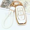 Tpu Car Key Case Cover Auto Shell Fob Holder For Ford Fusion Mondeo Mustang F-150 Lincoln Edge Explorer Mk   Protector
