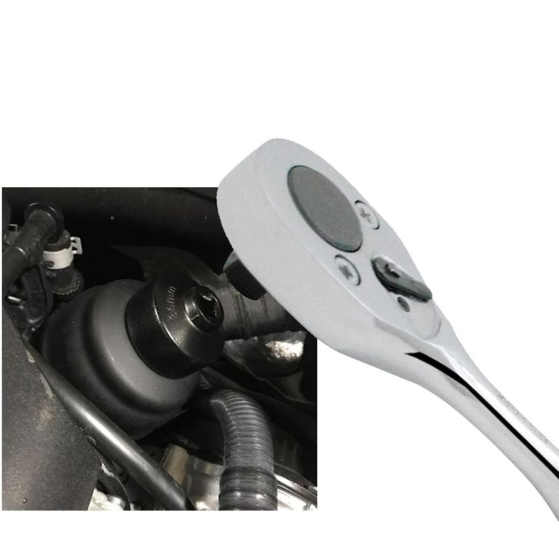 7Pcs 24-38mm Heavy Duty Aluminum Oil Wrench Cover Filter Socket and Socket Disassembly Tool for Car Manual Tool