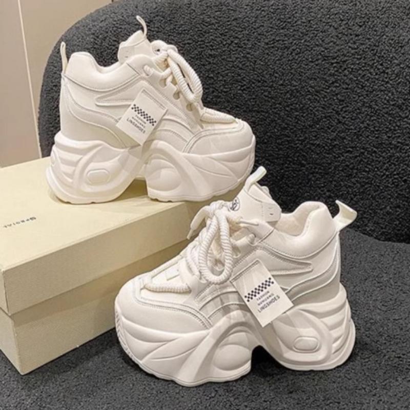 Summer Height-enhancing Shoes for Women with Thick Soles, Small-sized High-heeled Dad Shoes, Versatile Sports Casual Shoes