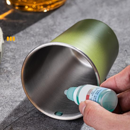 Yousheng Stainless Steel Cup, Reusable with Gradient Color Camping Cup, Frosted Texture Lightweight Beer Cup for Outdoor Picnic