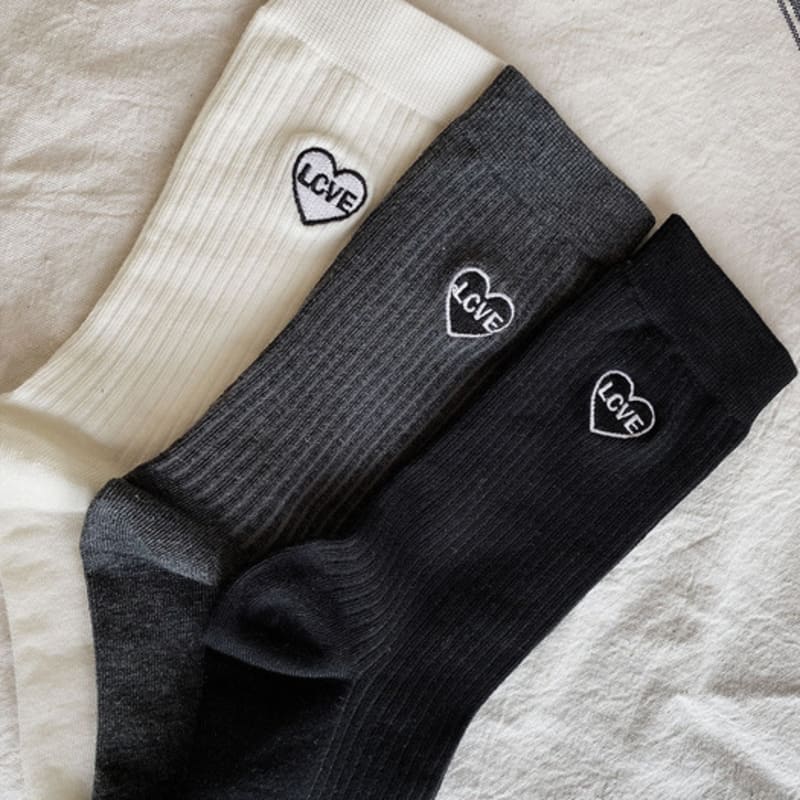 LCVE HEART POINT COTTON SOCKS