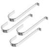 4 Pcs Vinyl Siding Hooks for Wall Metal Lamp Ordinary Hanging Light Silver Lamps