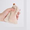 Natural Ramie Shower Exfoliator Sponge Pouch Drawstring Hanging Soap Mesh Bag
