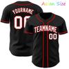 Trikot für Herren Damen Streetwear Knopfleiste Schwarzes Baseballhemd Sport-T-Shirt