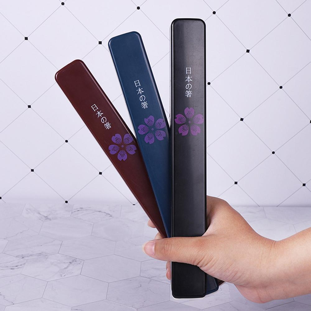 1Set Japanese Chopsticks Travel Camping Wooden Chopsticks Set With Case Reusable Sushi Sticks for Food Kitchen Tableware