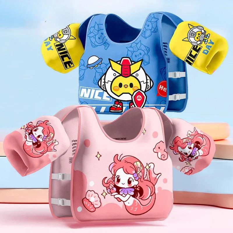 Gilet Salvagente Senza Gonfiaggio Gilet di Galleggiamento Anello Galleggiante Tubo Accessorio per Nuoto per Sport Acquatici Braccioli Galleggianti per Piscina