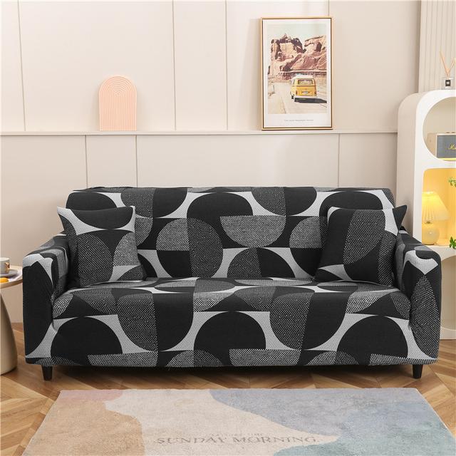 Housses de canapé extensibles housse de canapé imprimée housses de canapé protection de meubles 1/2/3/4 places Small 90-140cm