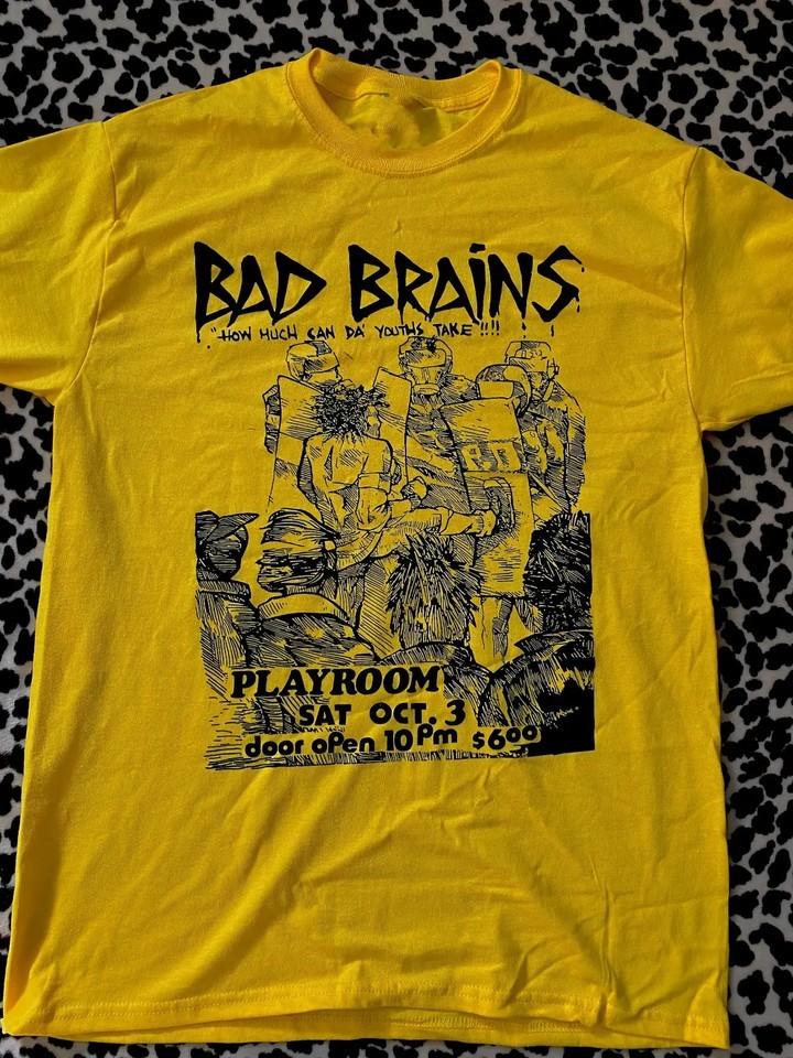 Bad Brains Flyer Shirt Gift Fans S234XL Short Sleeve Shirt Unisex T-Shirt S