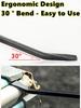 Multi-Function Long Pry Bar 8 12 18 24 Inch Motorcycle Tire Crowbar Strike Cap Nail Puller Heavy Duty Car Repair Hand Tools CV-R