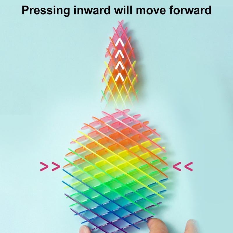 Creative Product Fidget Worm Stress-Relieving Elastic Mesh Stress-Relieving Healing Small Toy Decoration Can Be Played Easily