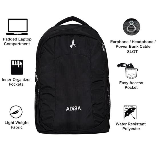 ADISA Light Weight Laptop Backpack 32 Ltrs