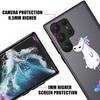 S23 Ultra Case For Samsung Galaxy S23 S22 Ultra S20 S21 FE Plus S10 Lite S24 Phone Case Matte Clear Cover Funny Unicorns Rainbow