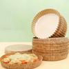 50pcs Round Pizza Paper Tray Greaseproof Baking Papers Air Fryer Paper  Baking Applications