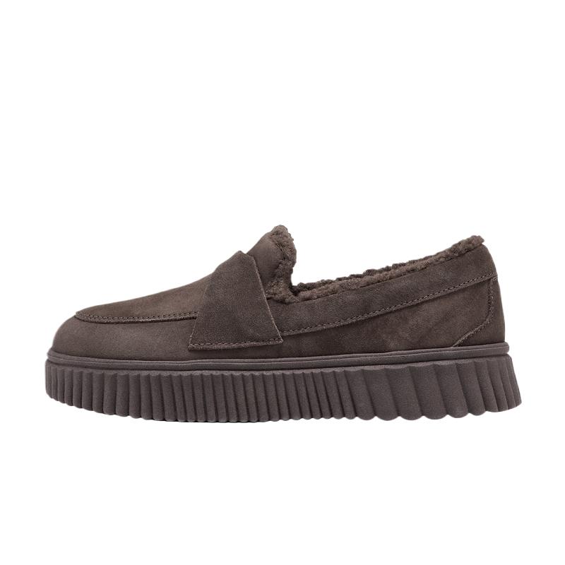 Skechers Modern Comfort Winter Solid Color Versatile Loafers Women loafers 169056-CHOC 35