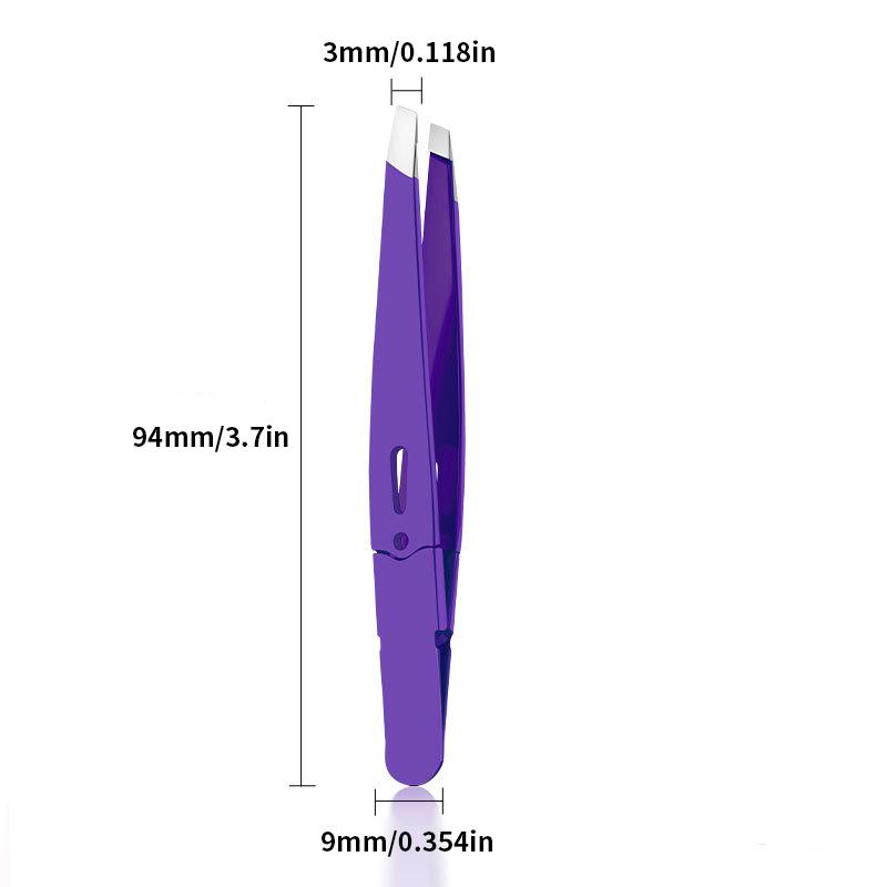 Preclslon Slanted Eyebrow Tweezers - Stainless Steel Eyebrow Cllp - Halr RemovalTweezers - Beard Removal Speclal Slanted Eyebrow