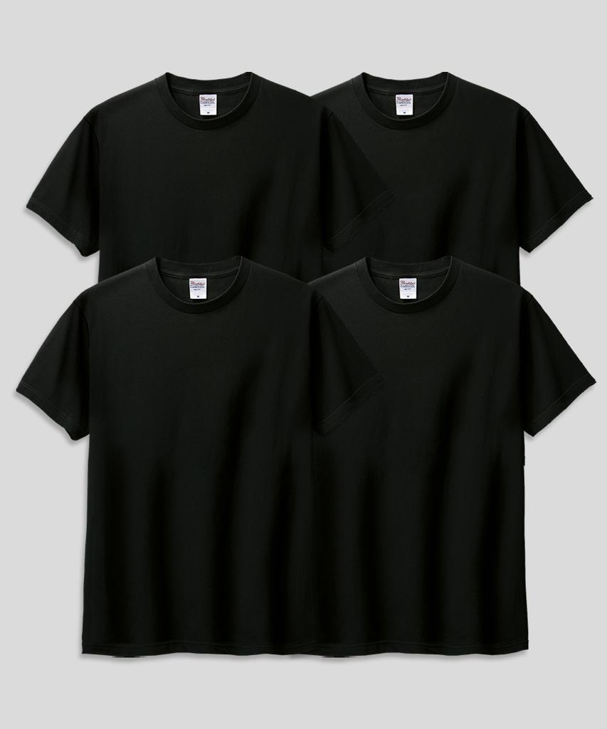 Peulinteuseuta [4Pack] 17-Count Basic Plain Layered Short Sleeve T-Shirt_Standard Length