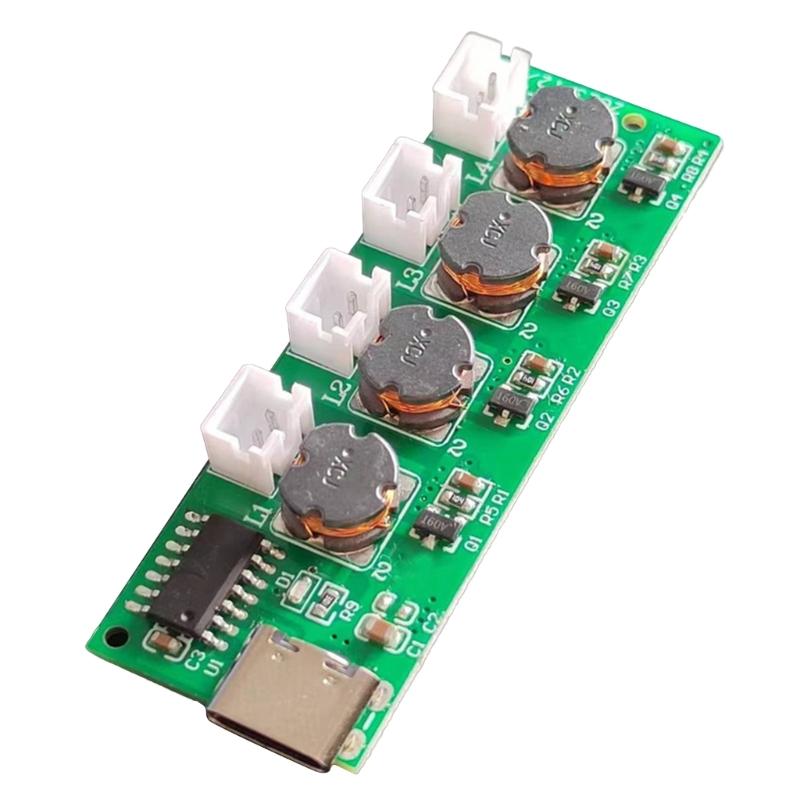 Ultrasonic Nebulizer Unswitched Atomization Control Board Four Head Humidifier Module For Plant Moisturizing