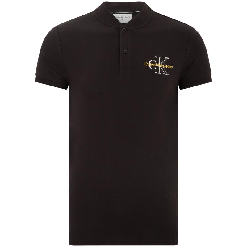 

Calvin Klein Embroidered Stretch Breathable Slim Fit Polo Shirt Men Tops Black J320628-BEH S