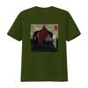 Skrillex Quest For Fire Premium T Shirt Unique Gothic Design with Mysterious Rider and Skull Horse Print Vintage Washed
