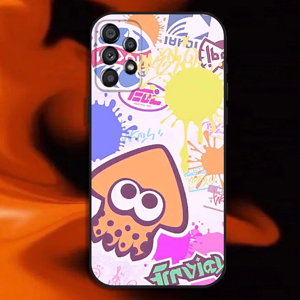 S-Splatoon Game Phone Case For Samsung Galaxy A20,A21s,A22,A31,A32,A52,A53,A72,73,A80 Soft Black Cover Samsung a21s