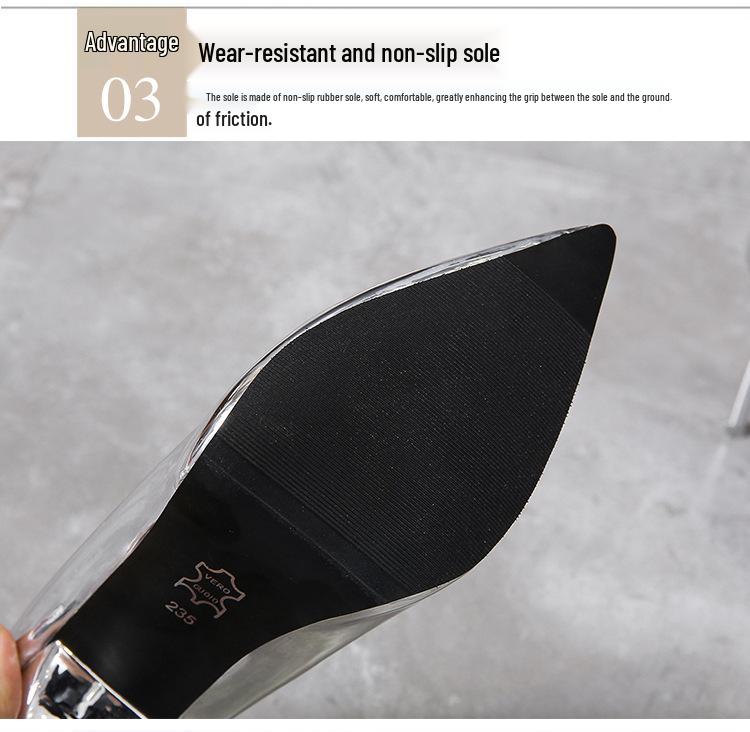 2025 Jaro Nadměrná velikost Špičaté lodičky na stiletto podpatku pro ženy - Evropský a americký styl