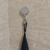 Wire Easy Pull Non-Punch Towel Clip, Double-Sided Adhesive Key Hook Anti-Lost Retractable Buckle Can Be Applied to Multiple Scenes