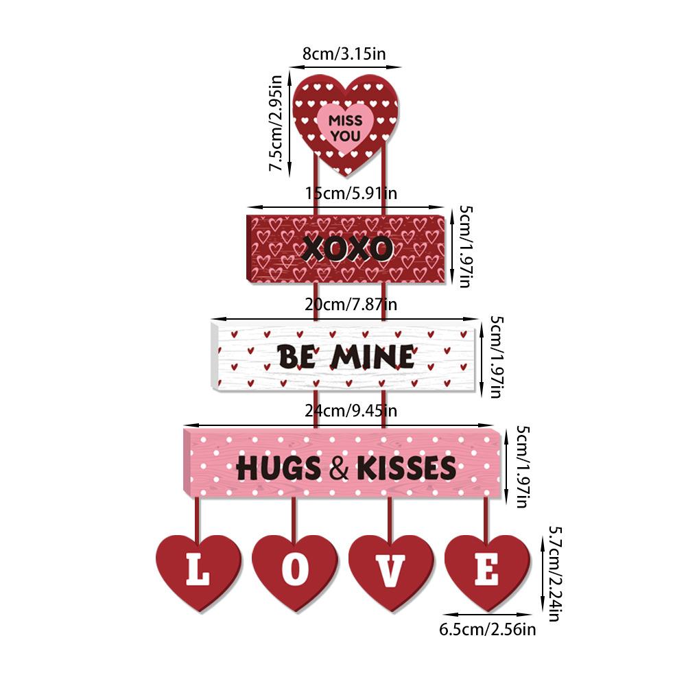 

Valentine s Day Party Door Decoration Red Pink Couple XO Love Paper banner Pendant Romantic Engagement Wedding Anniversary Decor