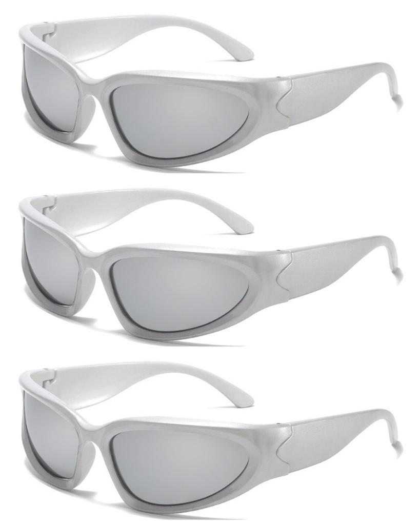 1/3PCS Y2k Rectangular Sunglasses Trendy Hip Hop Punk Sun Glasses for Men Women Street Style Retro Shades