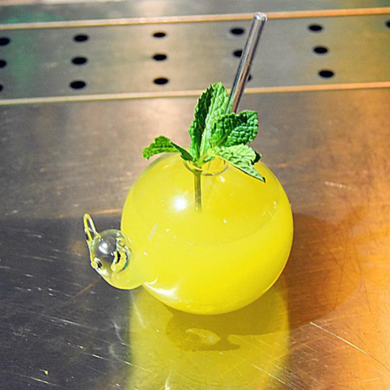 Bicchiere da Cocktail Creativo a Forma di Lumaca Coppa da Cocktail per Feste Celebrità di Internet Bar Bicchieri da Vino Bevande Speciali Bicchiere con Cannuccia Vendita Calda