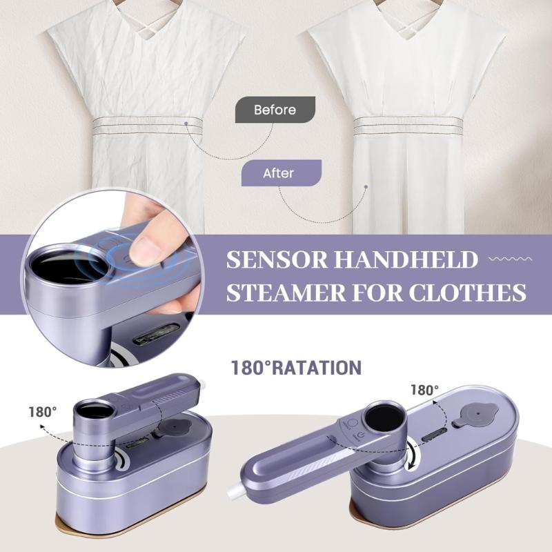 Handy Ironing Machine Portable Garment Steamer with Digital Display Handheld Iron for Quick Fabric Steam RefreshsClothes