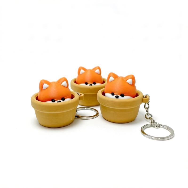 Finger Button Fidget Clicker Soft Slow Rebound Pressure Relief Keychain Fun Small Toy for Long Trip Pass Time