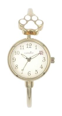 Relógio bracelete de hortelã-gata Pata Dourado [Seguir] H05024A-3 Feminino