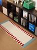 Vintage Checkered Carpet Fluffy Plush Bedroom Side Rug Living Room Decoration Long Strip Floor Mat Home Decoration