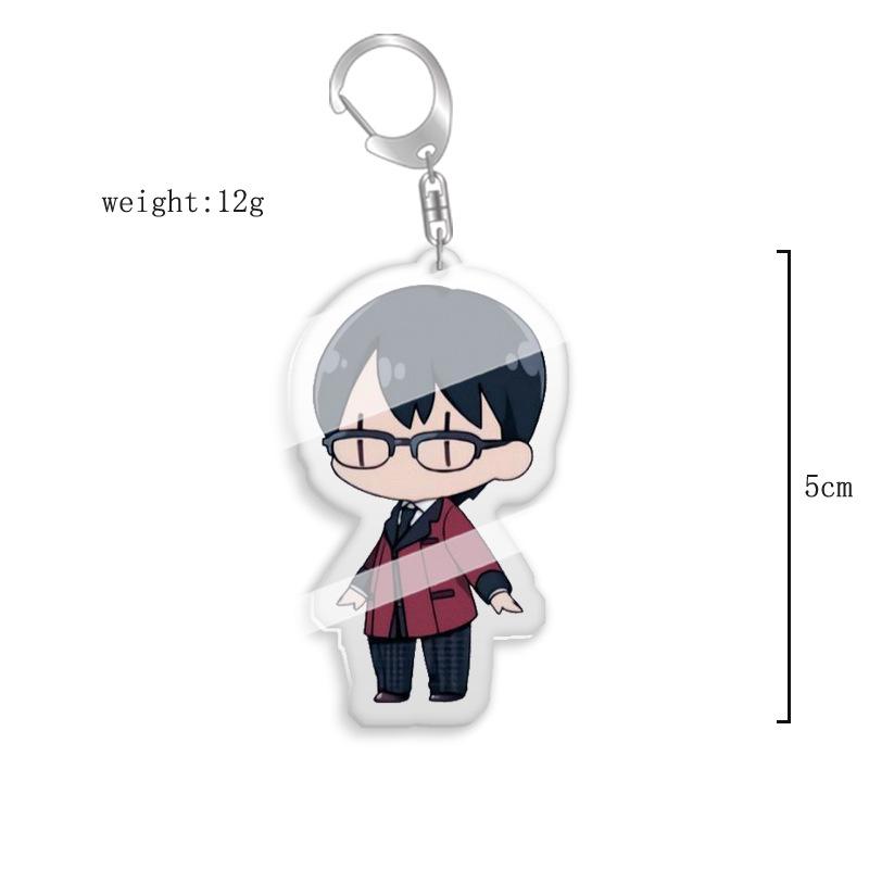 Kakegurui Anime Keychain - Yumeko Jabami & Luna Yumetsuki Acrylic Keyring