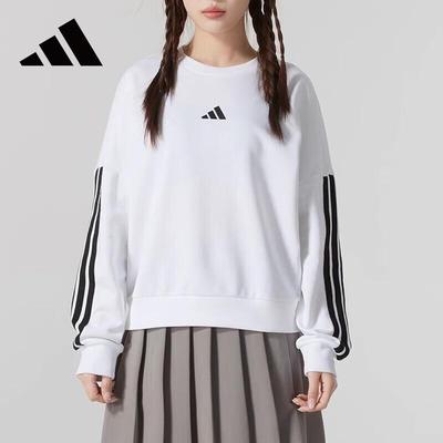 Women's Short Loose Round Neck Sweatshirt