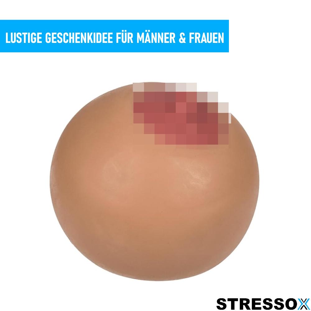 STRESSOX Hnětací míček na prsa Antistresový mačkací míček Stlačovací míček na prsa Masážní míček na prsa