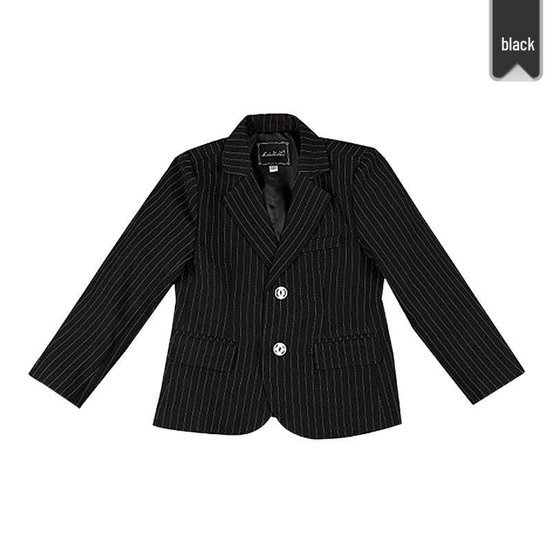 Costum frumos cu dungi din trei piese pentru băieți