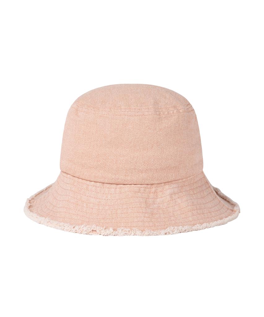FALLETT Damaged Denim Bucket Hat Light Pink
