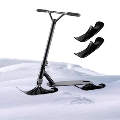 2Pcs/Pair Scooter Sled Ski Board Balance Bike Snow Ski Sled Snow Sledge Board Set Snow Ski Scooter Ski Scooter For Kids