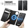 For iPhone 14 Plus/iPhone 15 Plus Case CASEME C49  Compatible with MagSafe RFID Blocking Detachable Wallet Leather Phone Cover