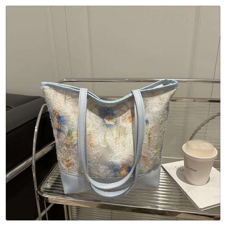 2025 Fashion Casual Shoulder & Hand-Carried Bucket Bag - Large Capacity, Fresh & Simple Design